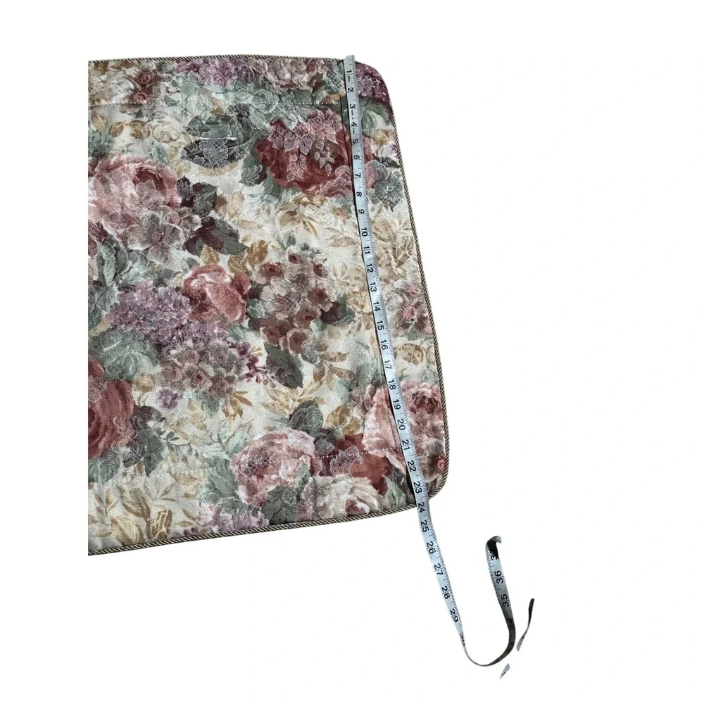 Croscill Floral Tapestry Pillow Sham Rose Cottagecore Shabby Chic
